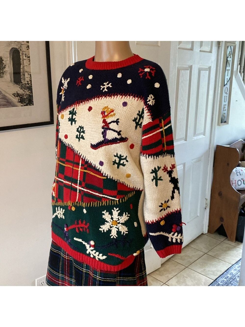 D.B.L vintage Christmas sweater sb - Picture 3 of 12